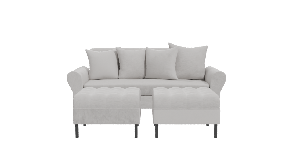 Cozy Modern Sofa Set 3D - Professional 3D Model Render 11