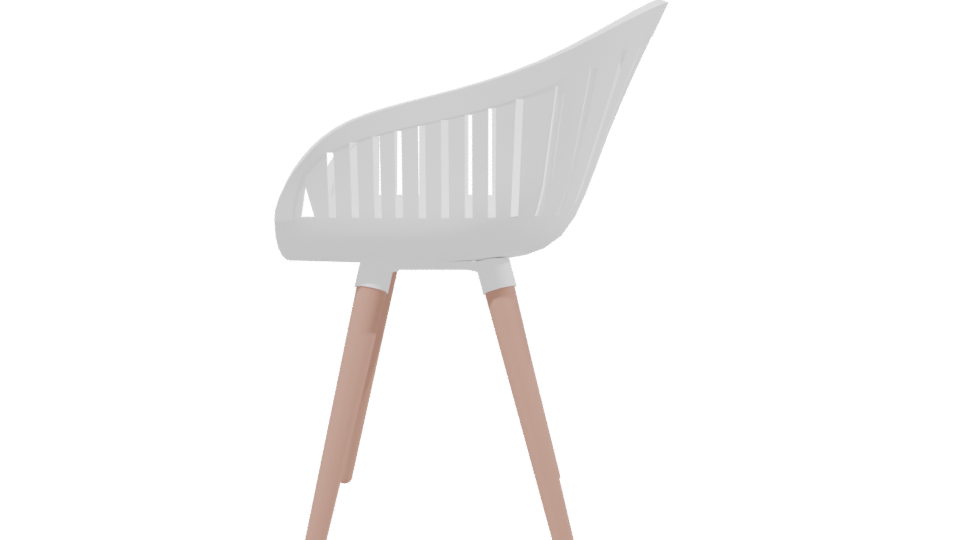 Stylish Modern Chair 3D Model - Professional 3D Model Render 2