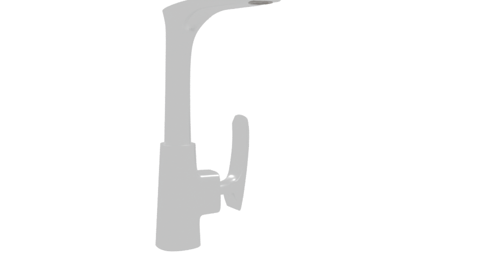 Sleek Kitchen Faucet Model 3D - Professional 3D Model Render 10