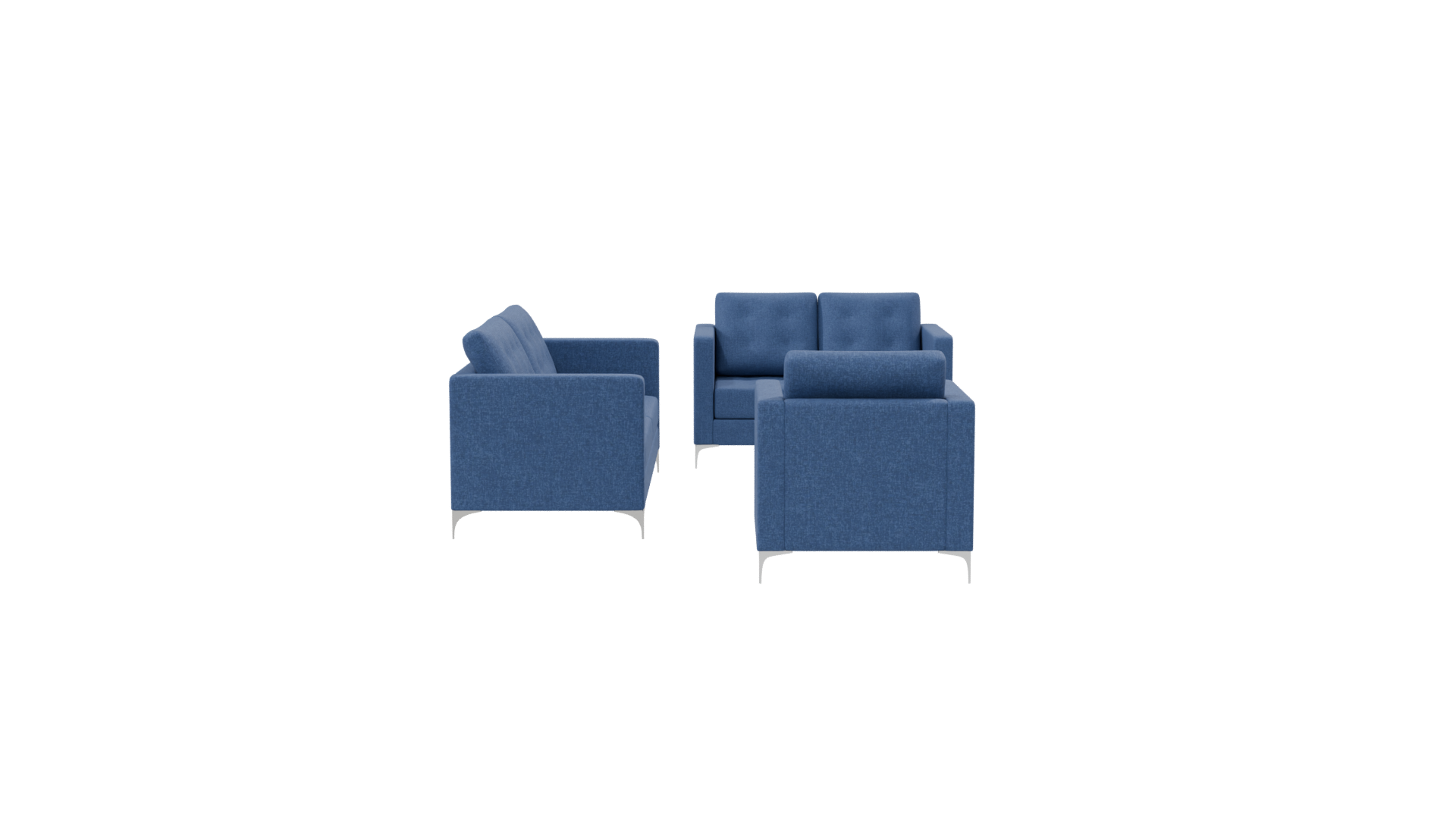Living Room Sofa Set 3D Model - Professional 3D Model Render 8