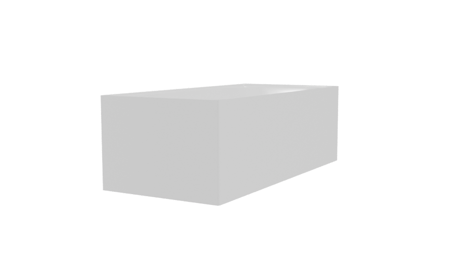 Sleek Modern Bathtub 3D Model - Professional 3D Model Render 3