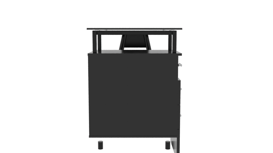 Stylish Modern Writing Desk 3D - Professional 3D Model Render 8