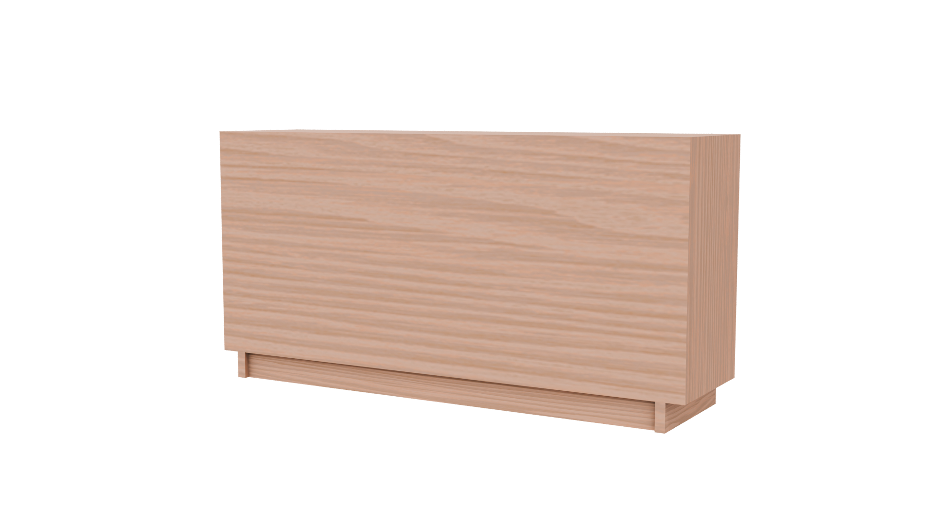 Contemporary Wooden Storage Cabinet 3D Model - Professional 3D Model Render 6