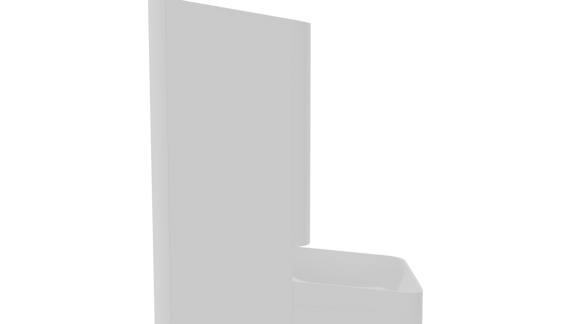 Sleek Modern Waste Bin 3D - Professional 3D Model Render 8