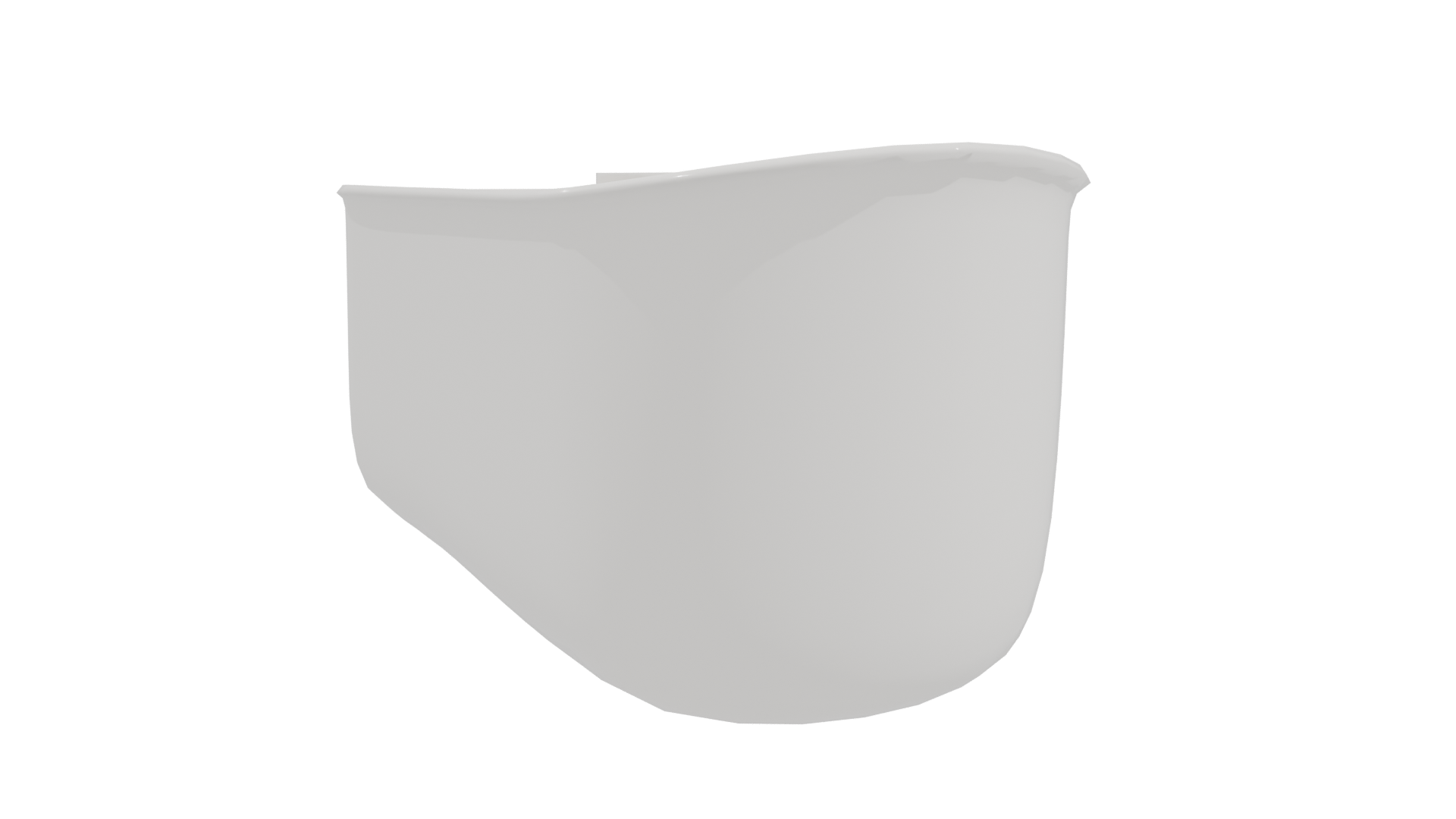 Contemporary White Planter Model - Professional 3D Model Render 10