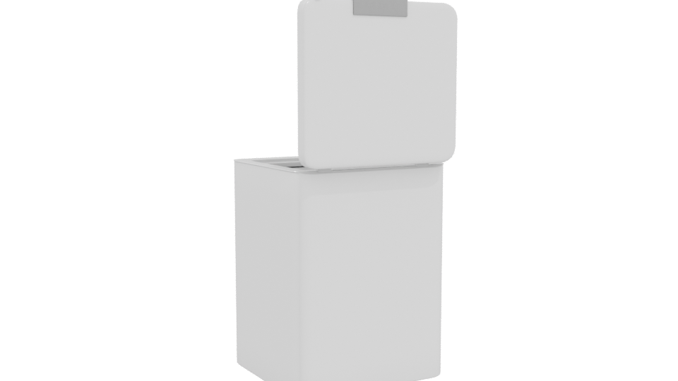 Compact Freezer Appliance 3D Model - Professional 3D Model Render 4