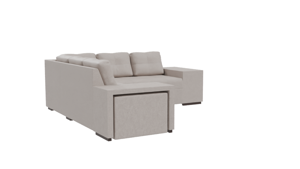 Contemporary Michelle Sectional Sofa 3D - Professional 3D Model Render 10