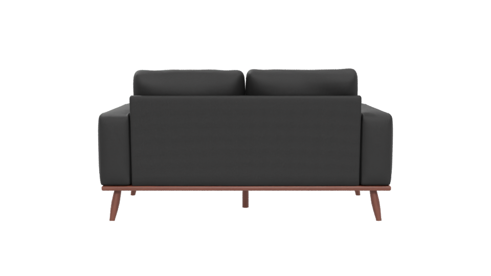 Contemporary Black Sofa Model - Professional 3D Model Render 5