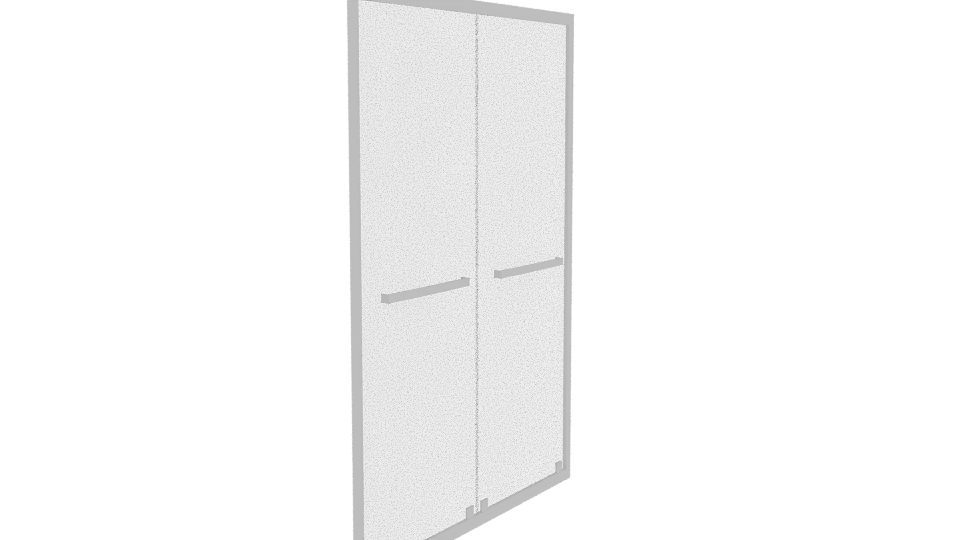 Double Door Modern Cabinet 3D - Professional 3D Model Render 9