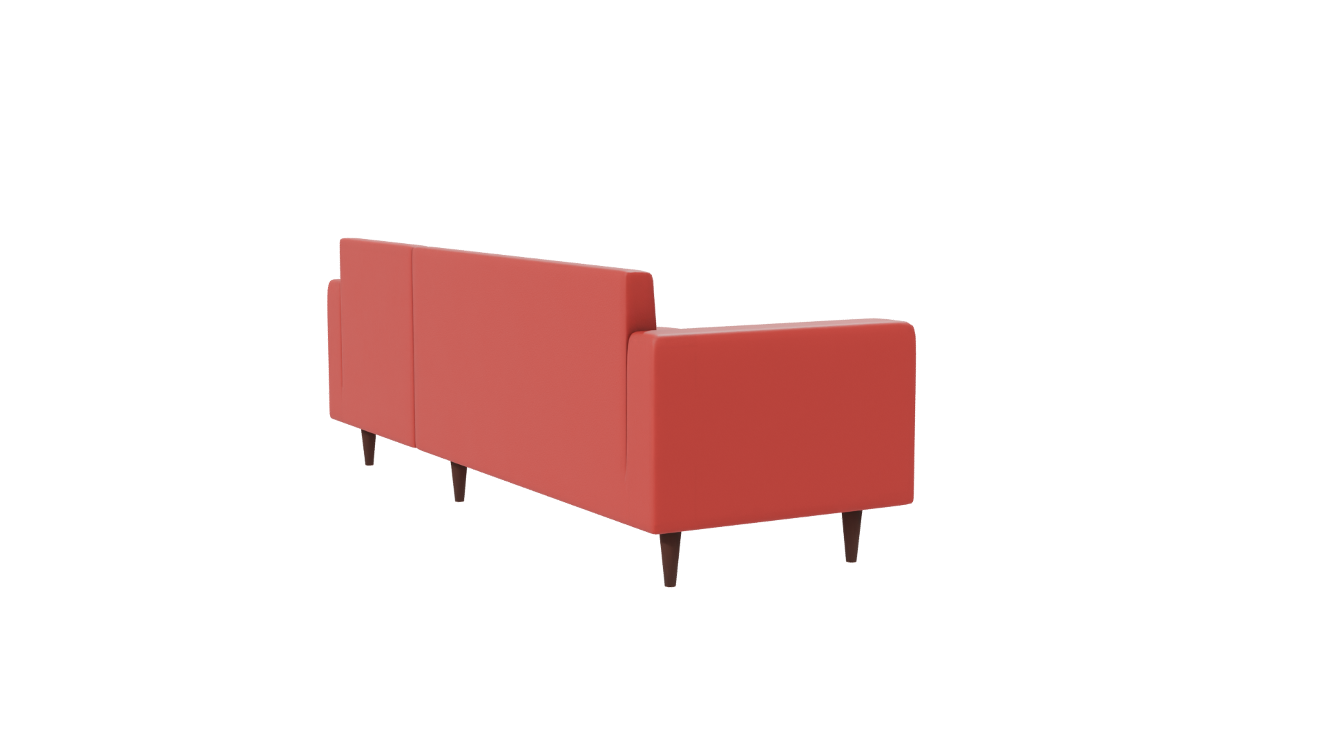 Modern Red Sofa 3D Model - Professional 3D Model Render 7