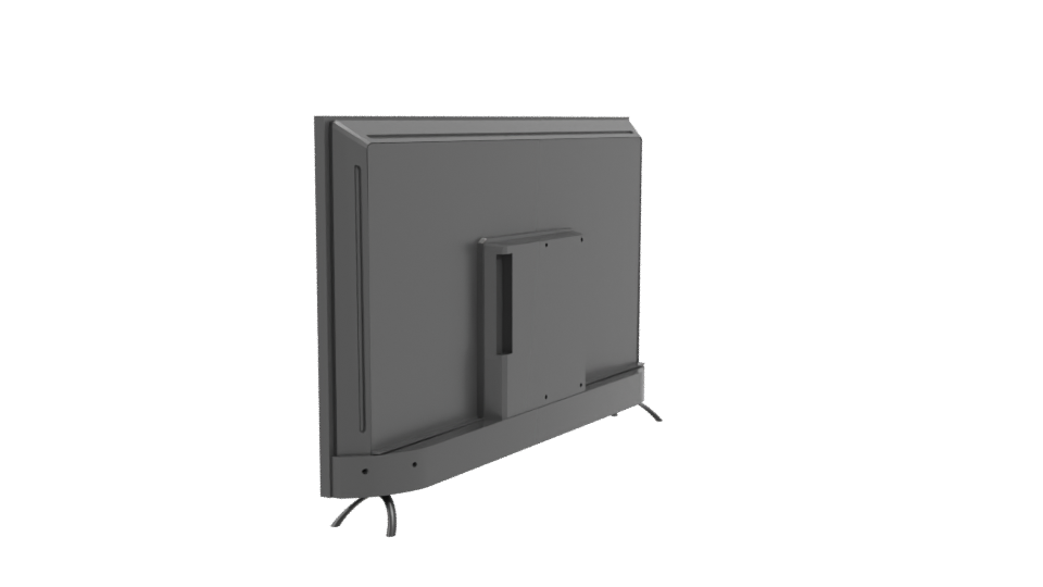 Sleek Modern Television Model - Professional 3D Model Render 3