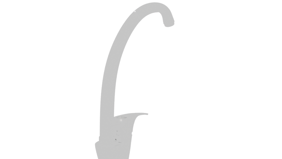 Sleek Modern Kitchen Faucet 3D - Professional 3D Model Render 6