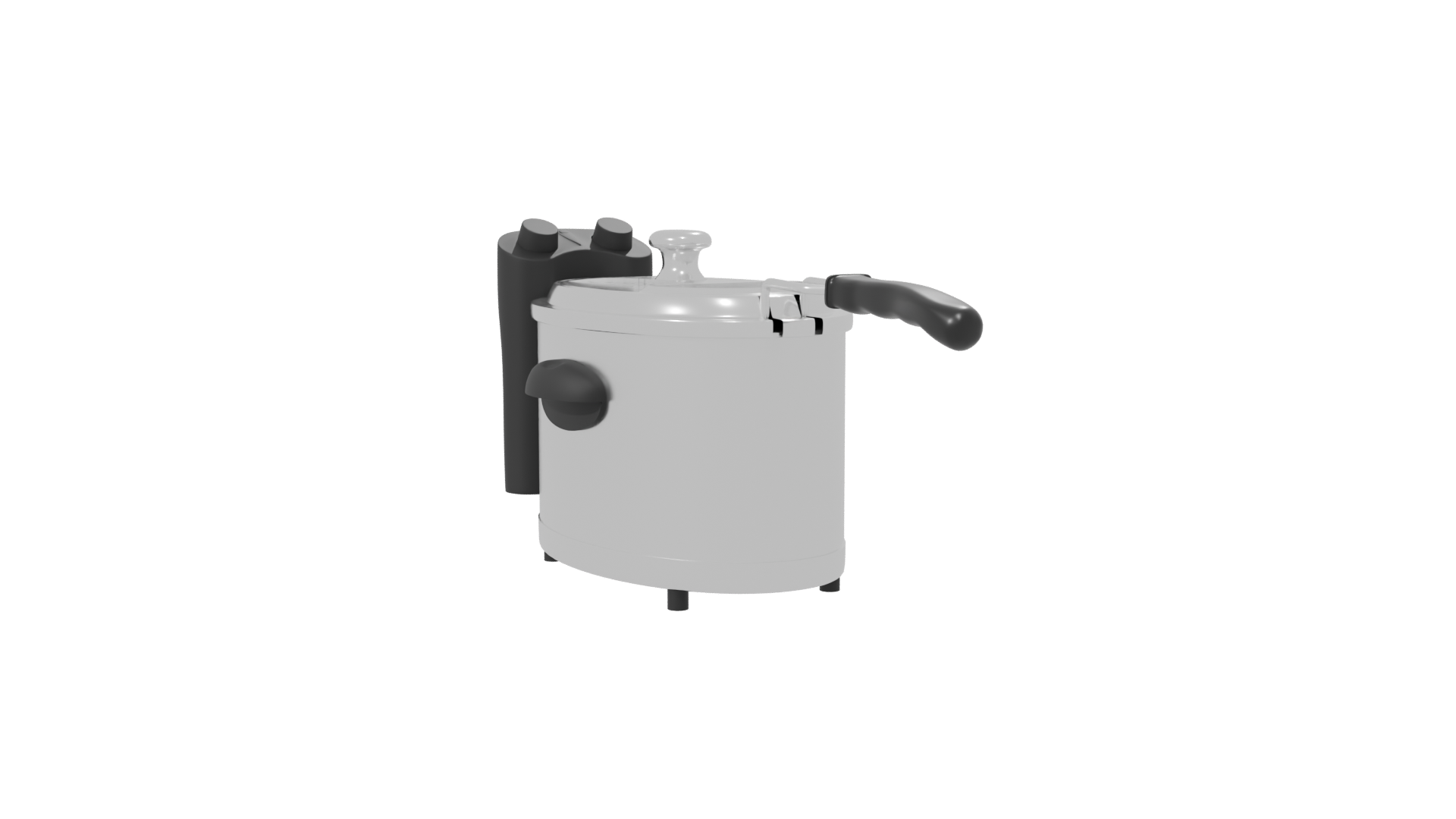 Stylish Electric Cooking Pot Model - Professional 3D Model Render 7