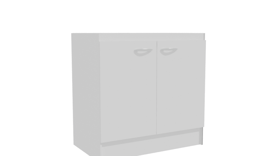 Stylish Utility Sink Cabinet Model - Professional 3D Model Render 10