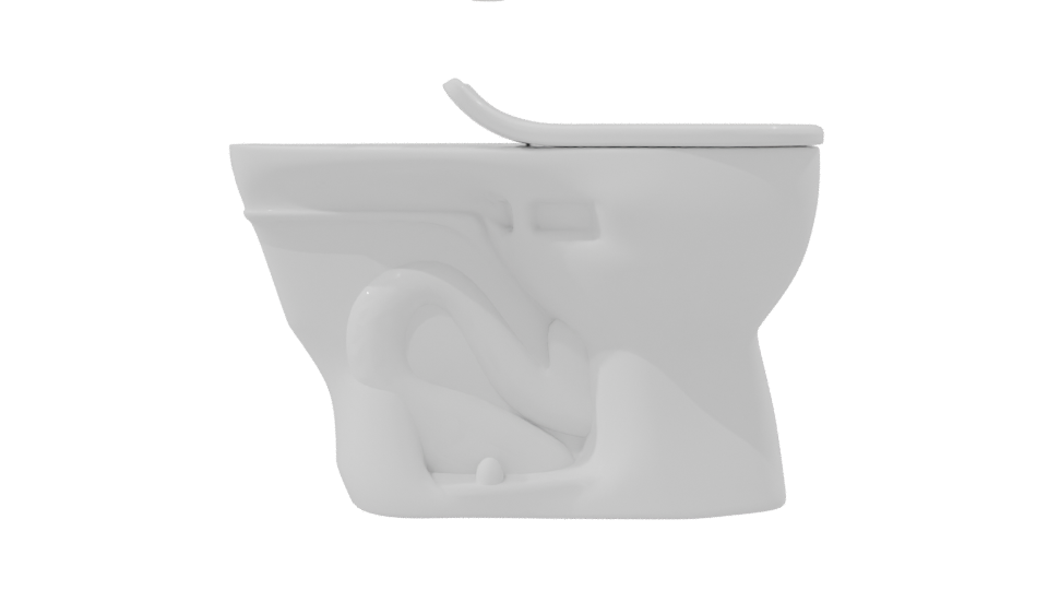Minimalist Toilet 3D Model - Professional 3D Model Render 8
