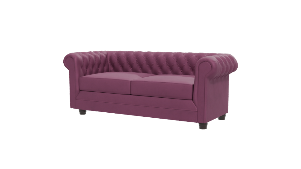 Chic Modern Upholstered Sofa 3D Model - Professional 3D Model Render 12