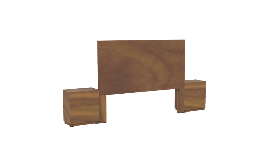 Stylish Wooden Storage Cabinet 3D - Professional 3D Model Render 4