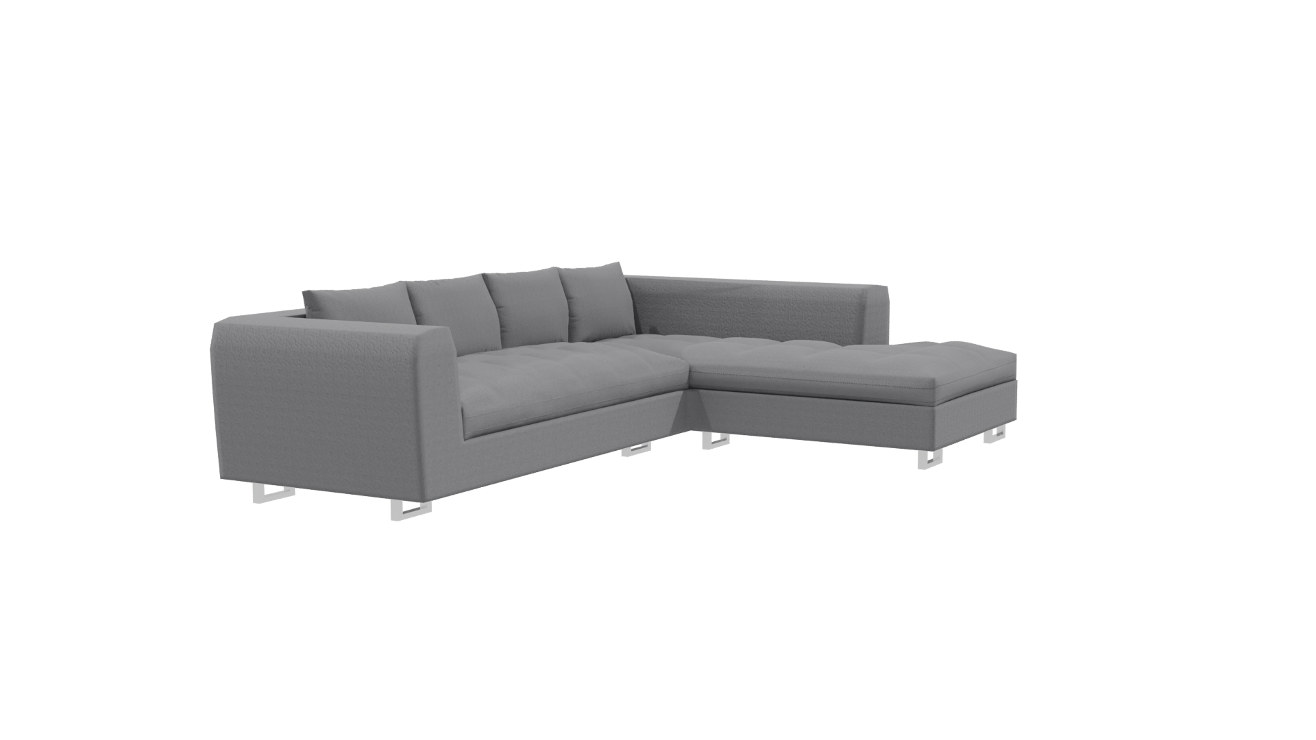 Modern Sectional Sofa 3D Model - Professional 3D Model Render 24