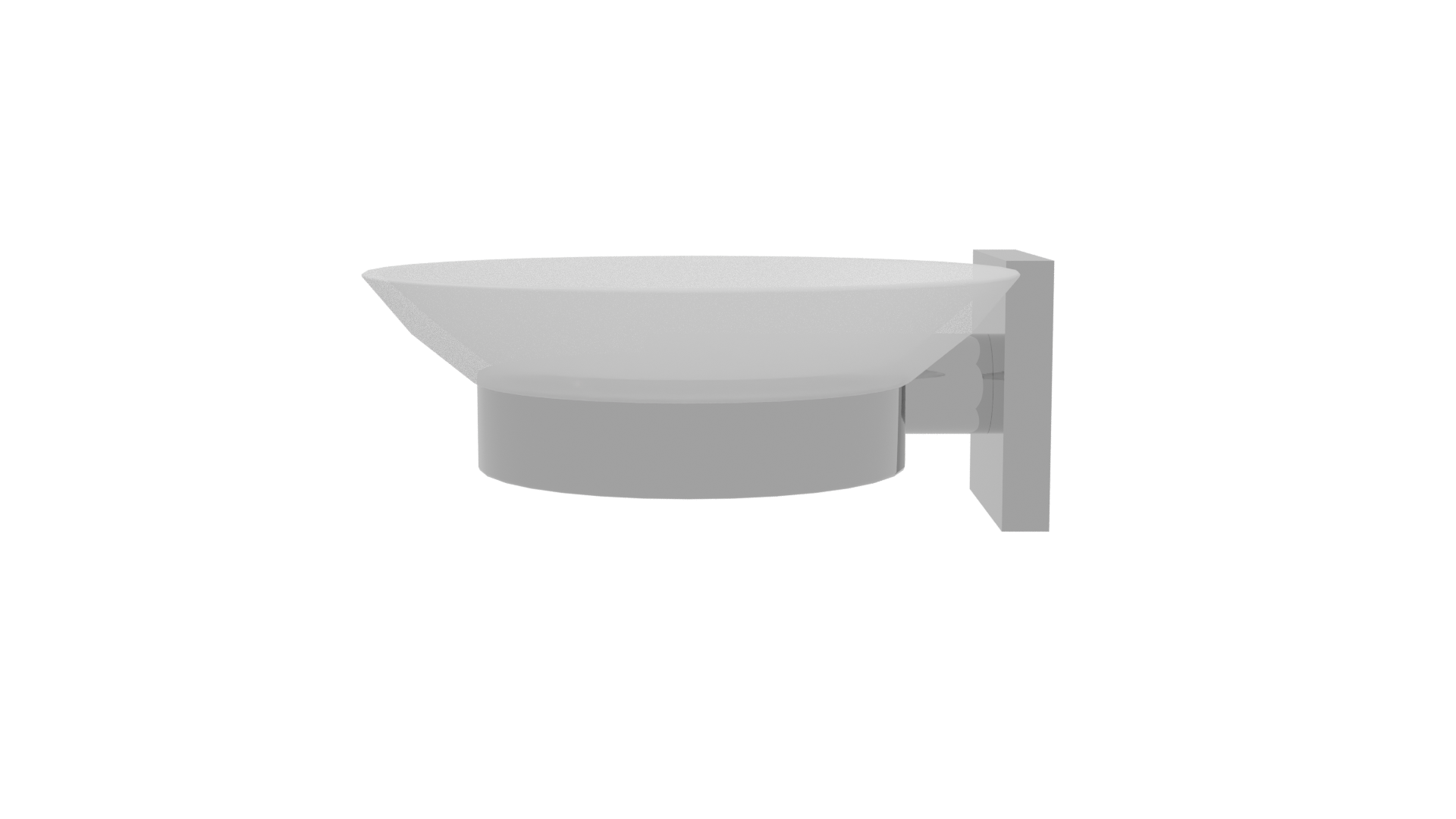 Modern Wall-Mounted Dish Holder - Professional 3D Model Render 5