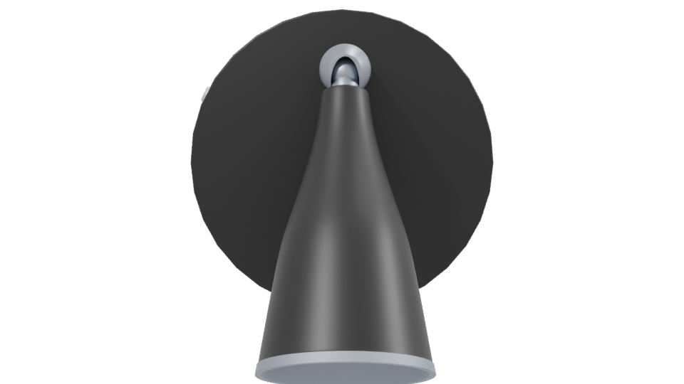 Sleek Wall Mounted Lamp Model - Professional 3D Model Render 2