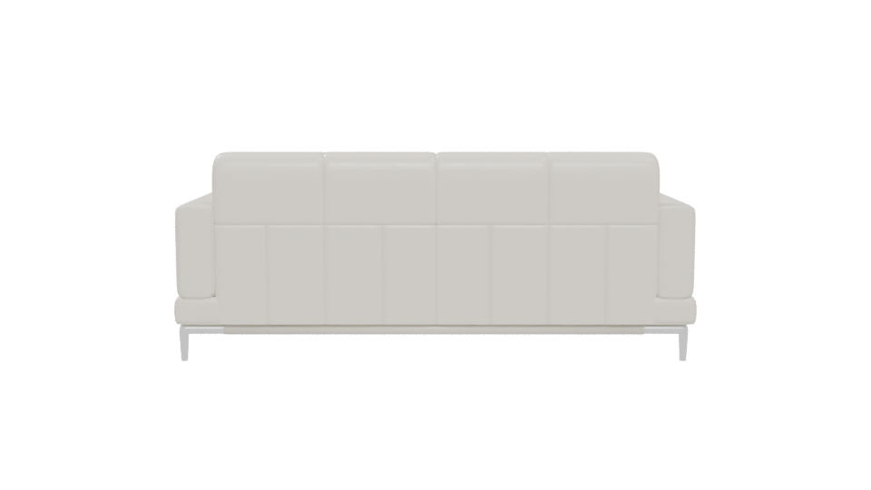 Contemporary White Sofa Model - Professional 3D Model Render 5
