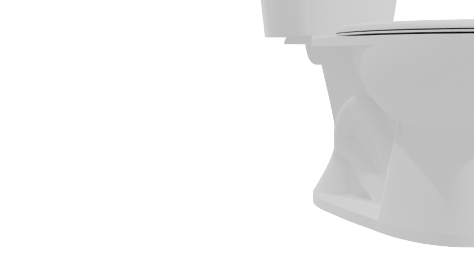 Stylized Bathroom Toilet Model - Professional 3D Model Render 10