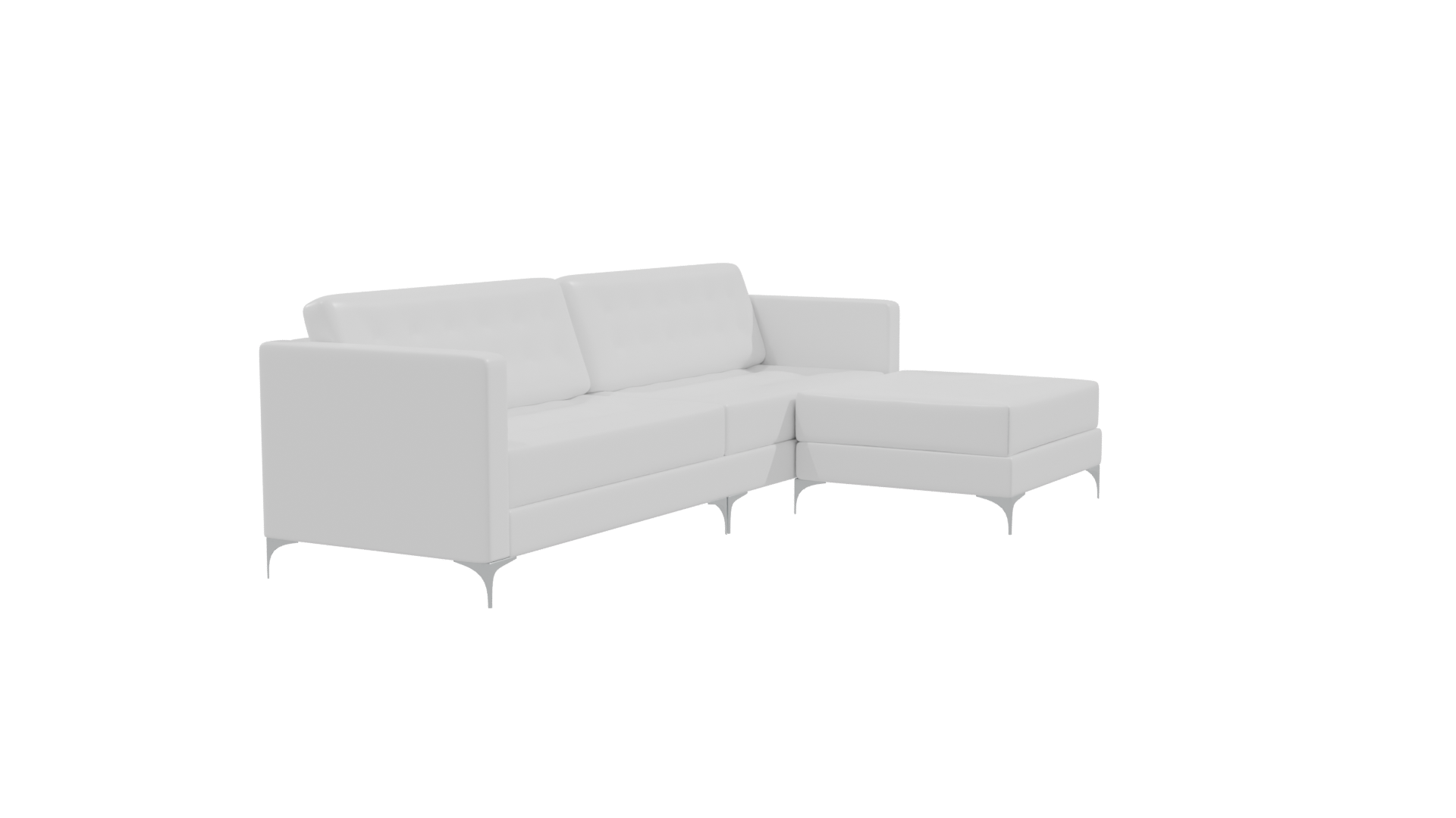 Stylish Minimalist Sofa Set - Professional 3D Model Render 9