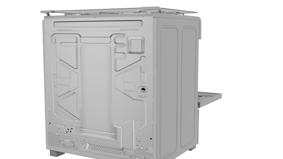 Sleek Gas Range Oven 3D Model - Professional 3D Model Render 6