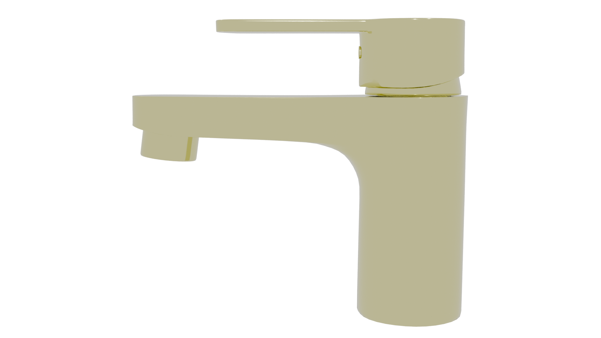 Gold Bathroom Faucet 3D Model - Professional 3D Model Render 5