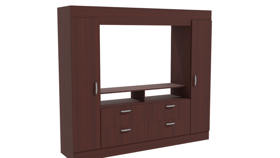 Closet Baker TV Stand 3D Model - Professional 3D Model Render 10