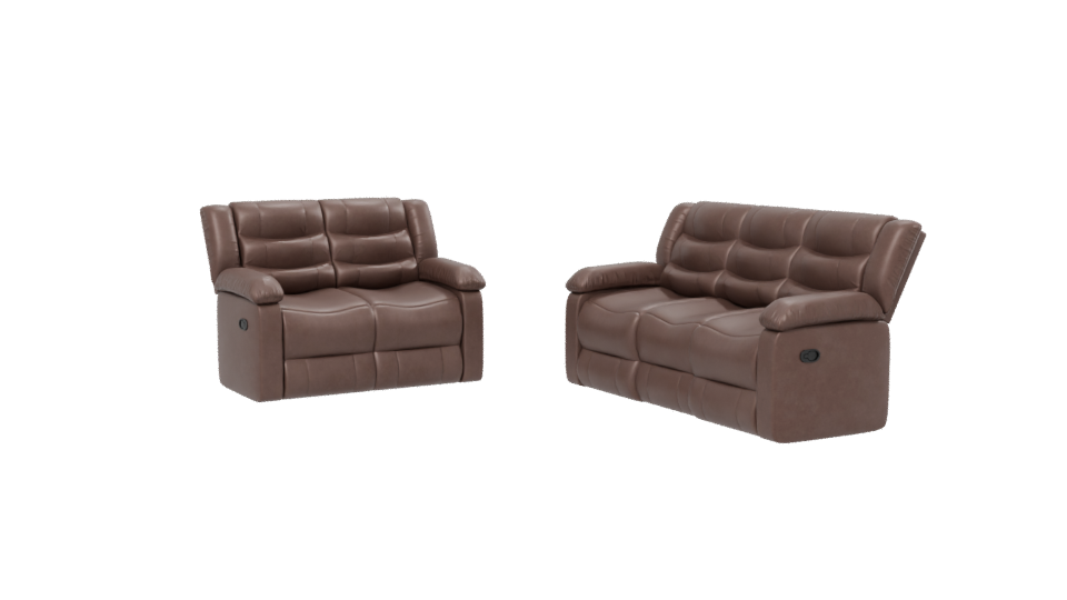 Comfortable Leather Sofa Set 3D - Professional 3D Model Render 13