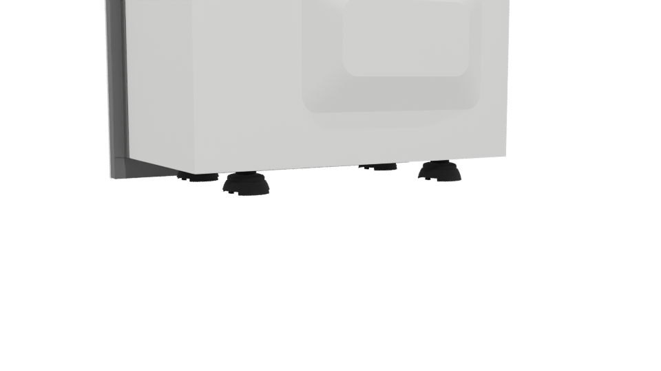 Sleek Modern Microwave Oven 3D Model - Professional 3D Model Render 4