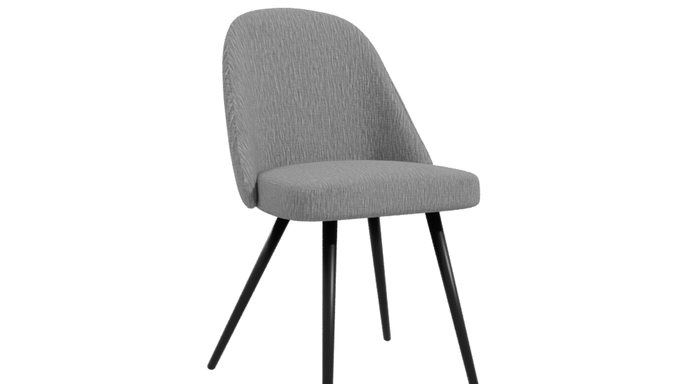 Stylish Fabric Dining Chair 3D - Professional 3D Model Render 10