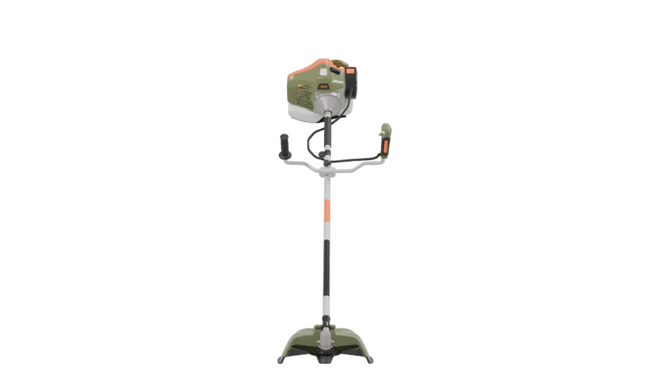 Efficient String Trimmer 3D Model - Professional 3D Model Render 2