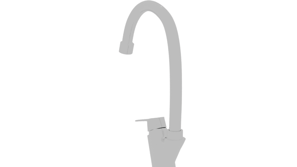 Sleek Modern Kitchen Faucet 3D - Professional 3D Model Render 7