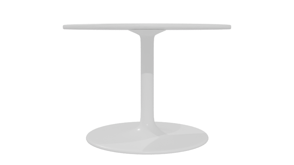 Minimalist Round Dining Table 3D - Professional 3D Model Render 5