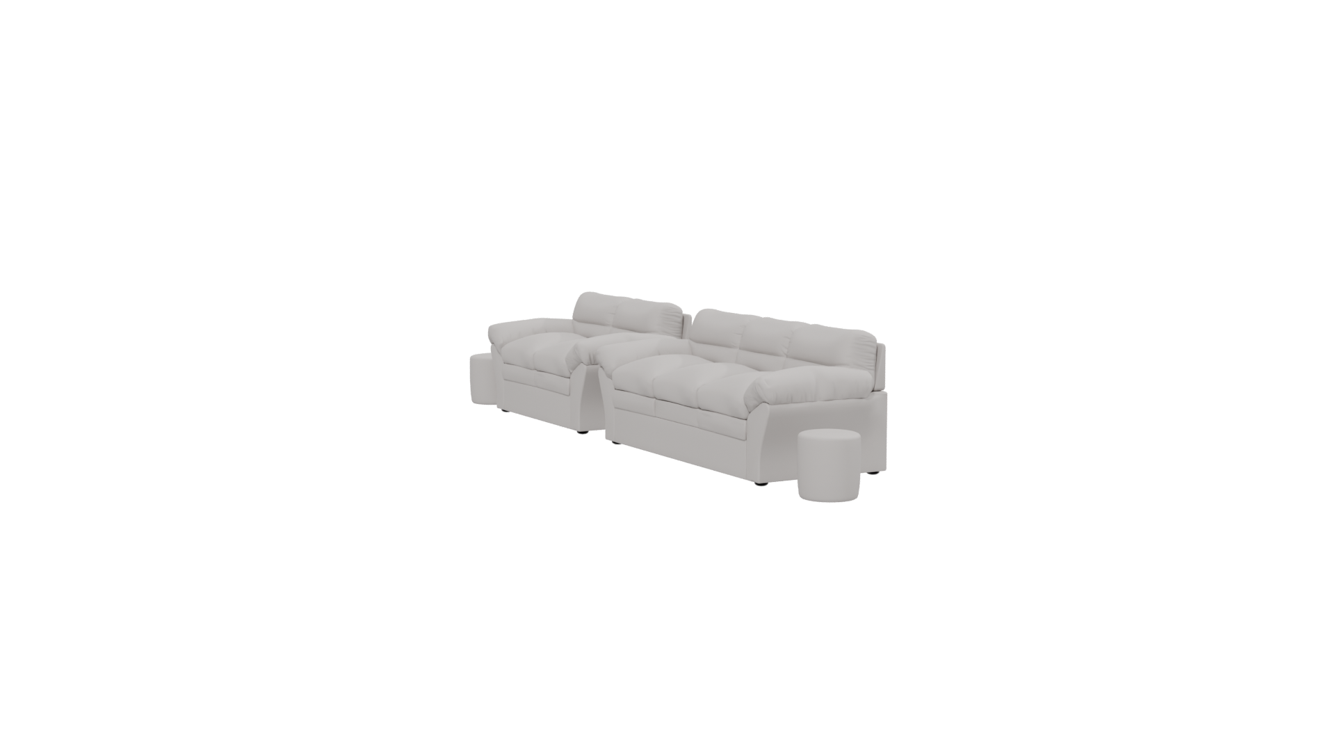 Living Room Sofa Set 3D Model - Professional 3D Model Render 22