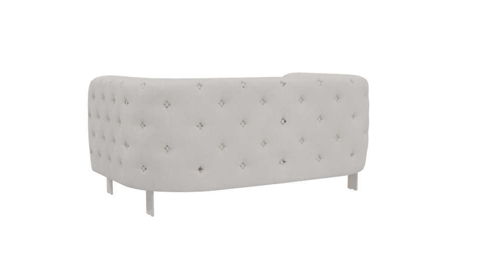 Elegant Sofa with Gold Accents - Professional 3D Model Render 4