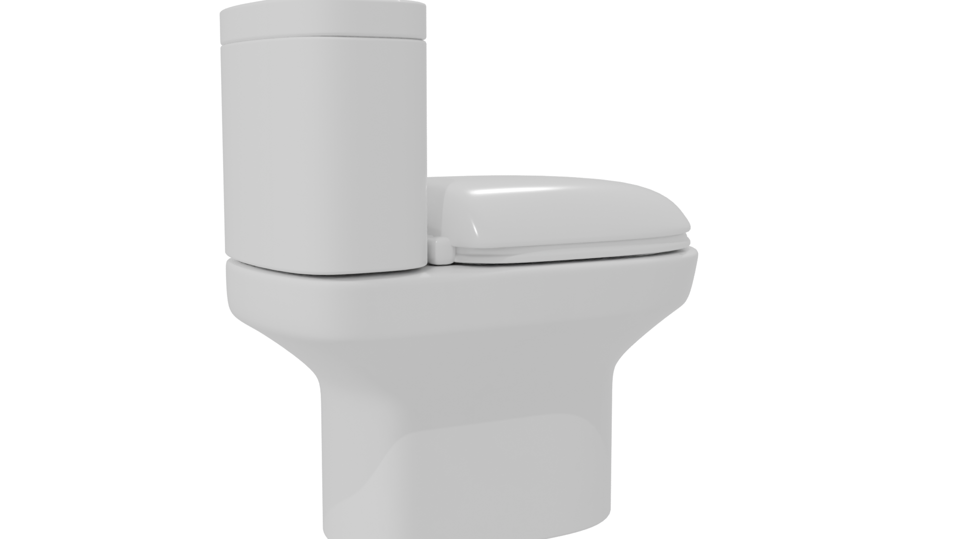 Sleek Modern Bathroom Toilet 3D Model - Professional 3D Model Render 19