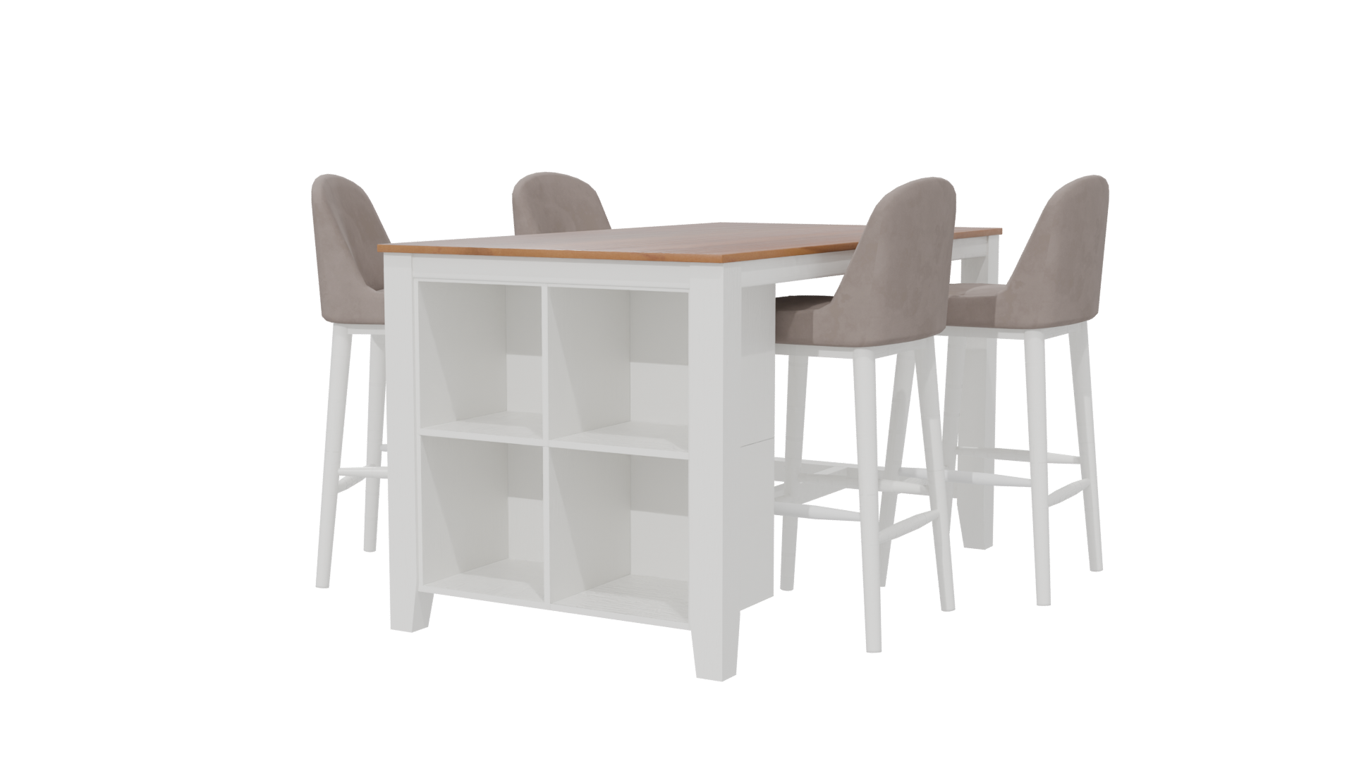 Stylish Modern Bar Table Set 3D Model - Professional 3D Model Render 6