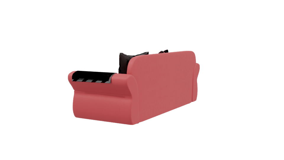 Stylish Contemporary Sofa 3D Model - Professional 3D Model Render 3