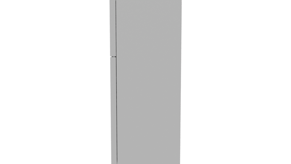 Sleek Stainless Steel Refrigerator 3D - Professional 3D Model Render 2