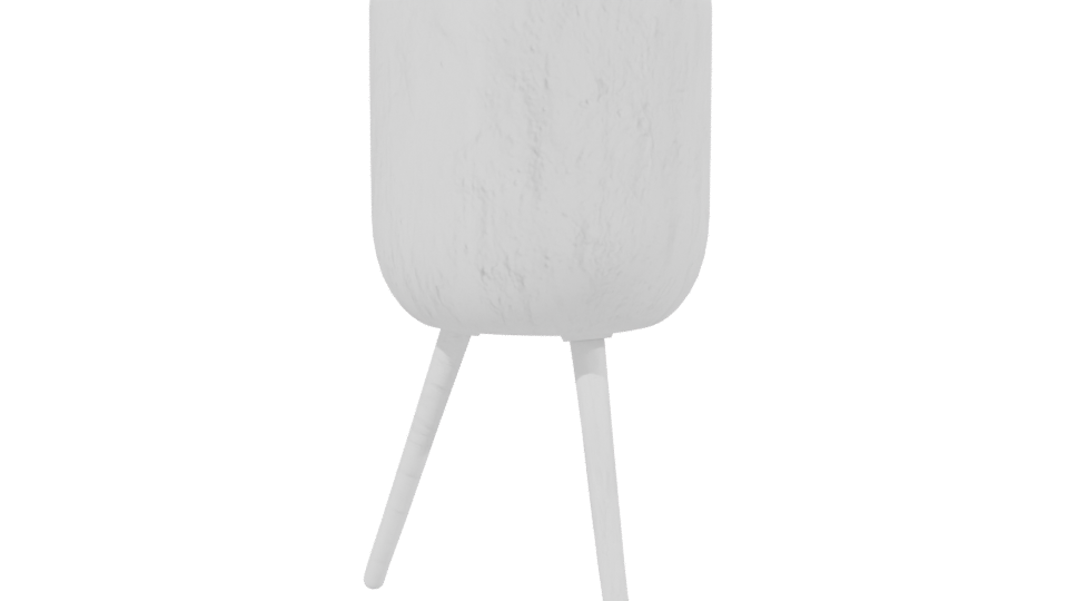 Stylish Ceramic Planter Model - Professional 3D Model Render 2