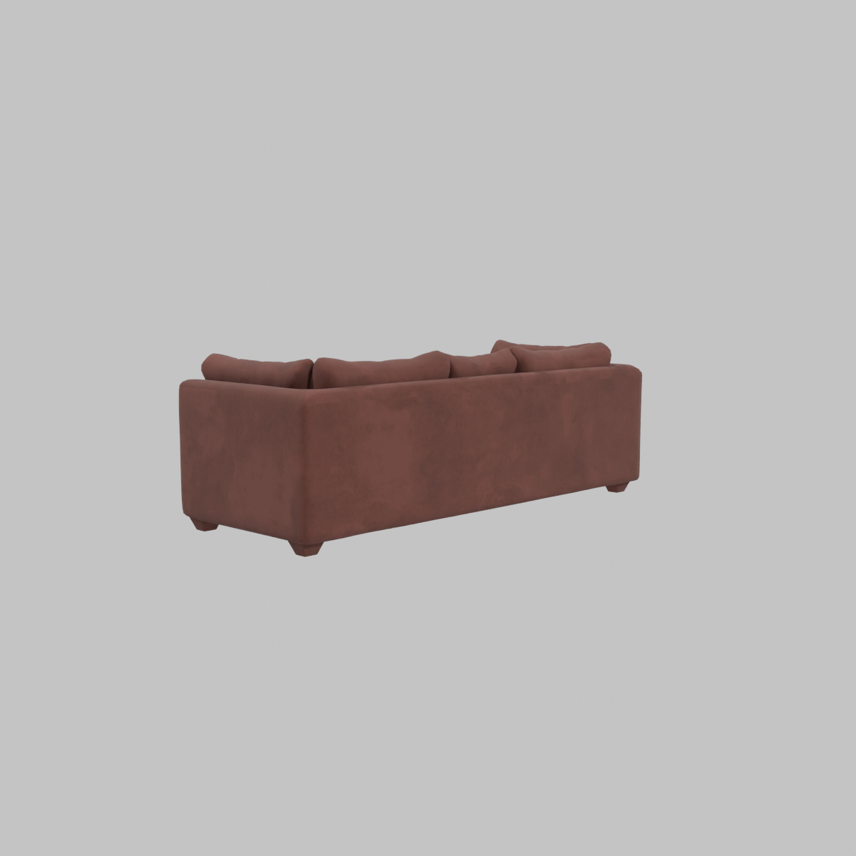 SOFA 3 C LEVANTE TELA CHOCOLATE
