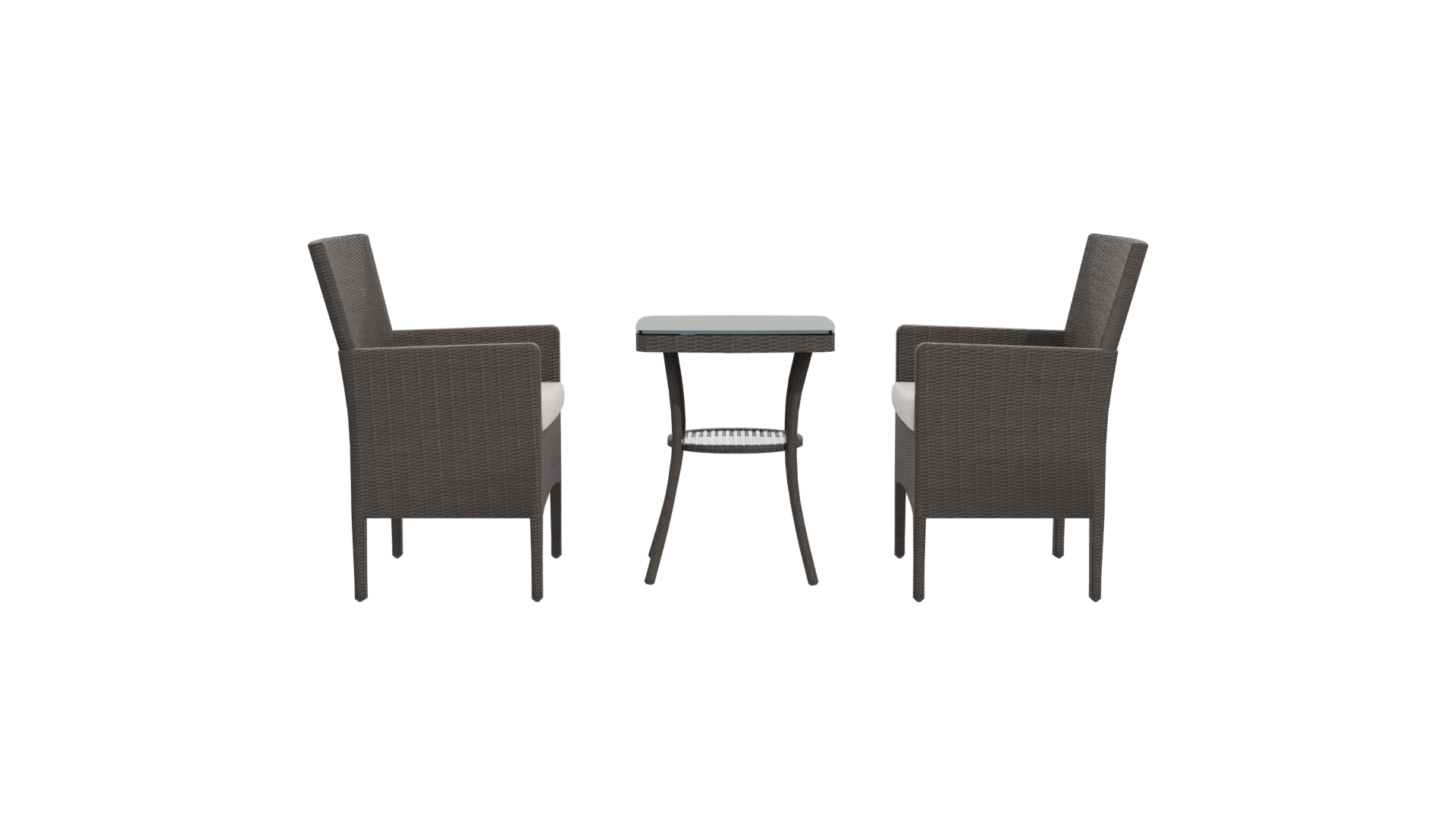 Stylish Outdoor Rattan Furniture Set 3D Model - Professional 3D Model Render 11