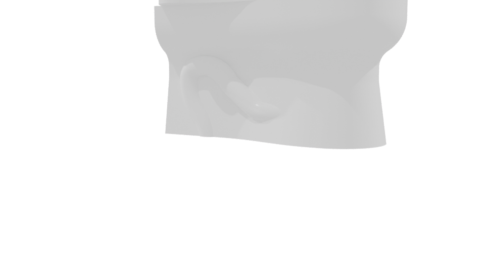 Contemporary Toilet Ceramic Model - Professional 3D Model Render 9
