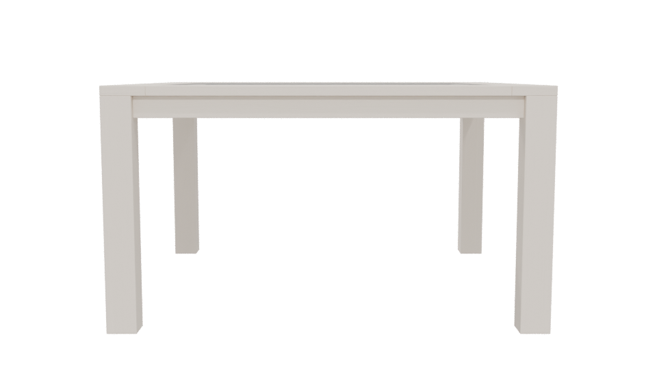 Modern Square Dining Table 3D - Professional 3D Model Render 5
