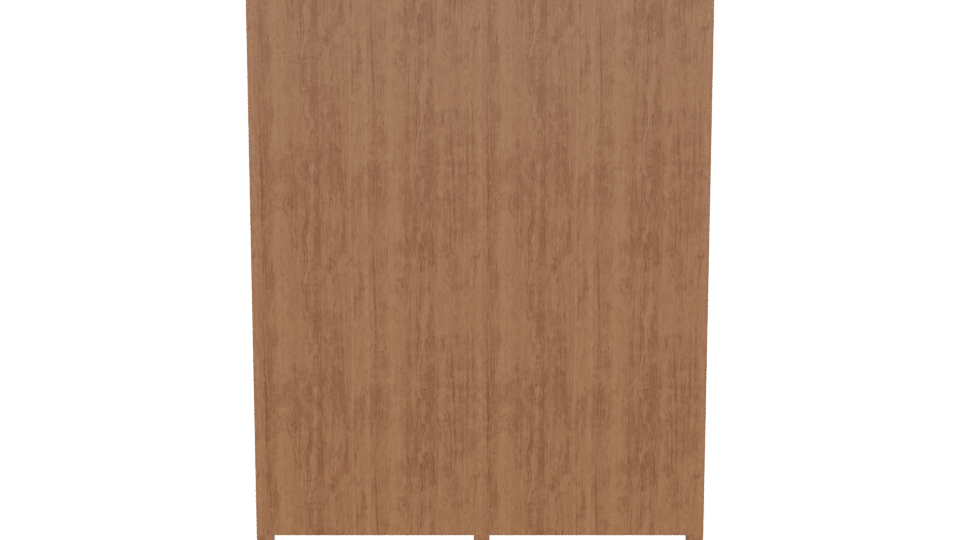 Wooden 4-Door Cabinet 3D Model - Professional 3D Model Render 5