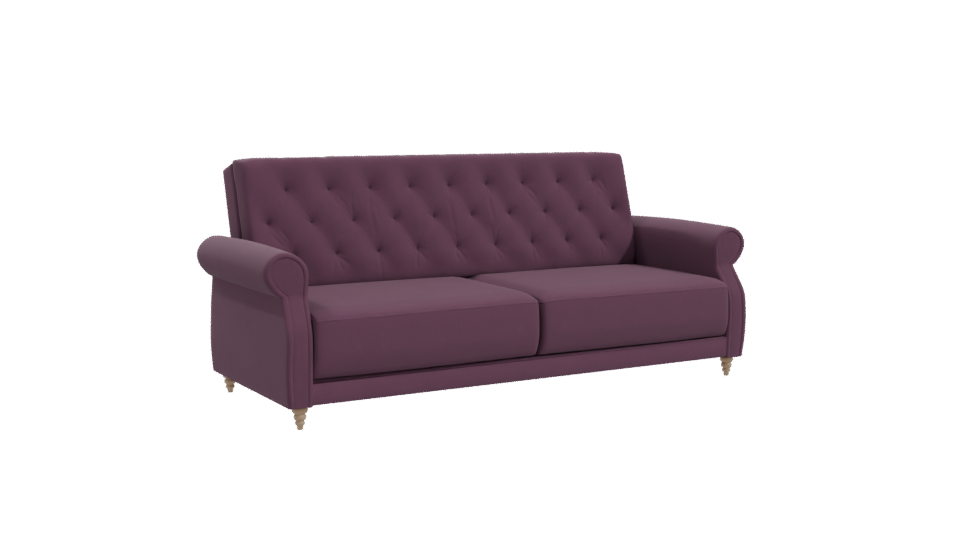 Elegant Purple Sofa 3D Model - Professional 3D Model Render 10