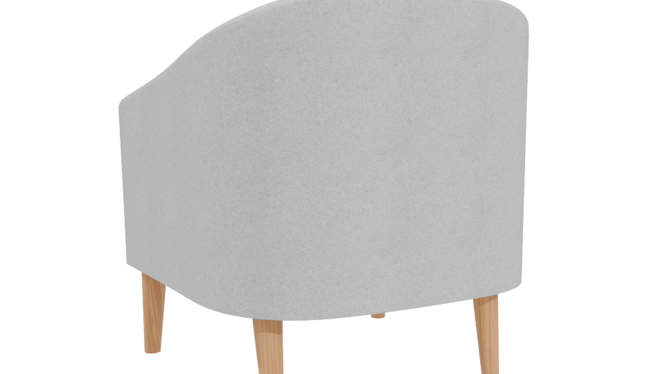 Stylish Modern Accent Chair 3D - Professional 3D Model Render 4